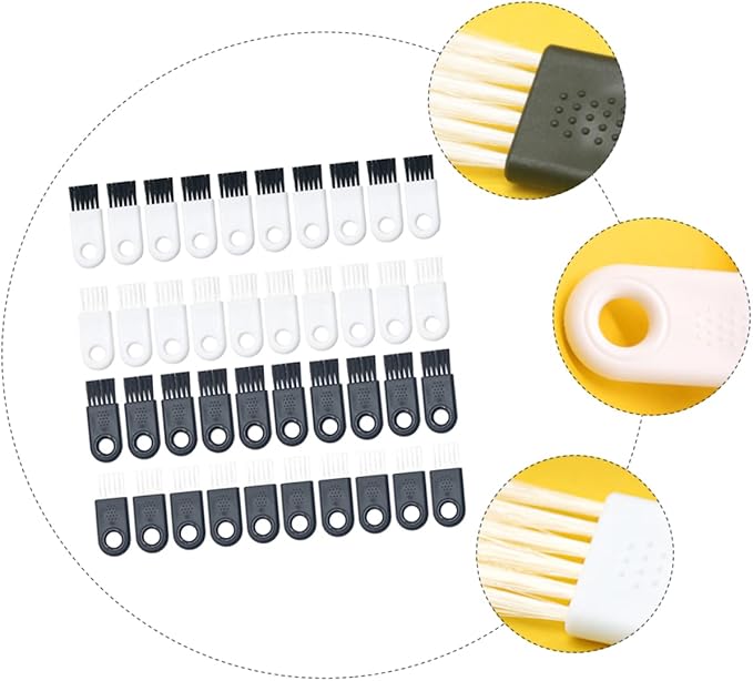 40pcs Razor Cleaning Brush Bristle Brush for Shaver Clipper for Men Electric Shaver Cleaner