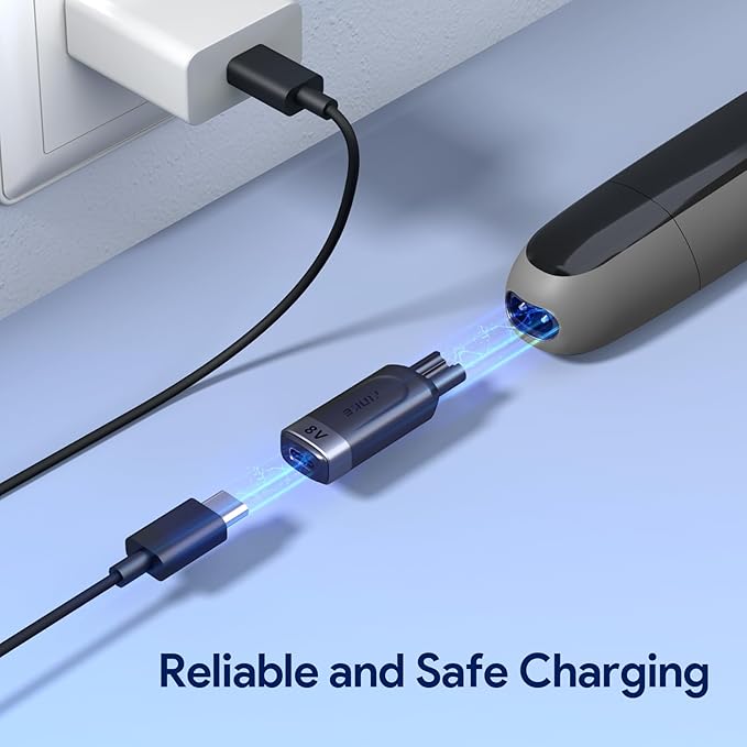 Yinke 8V HQ850 Type-C Shaver Charger Adapter Charging Converter for Philips Norelco Oneblade QP2630 QP2530, USB-C Electric Shaver Power Replacement Adapter Power Converter Without Charger Cord, 1PC