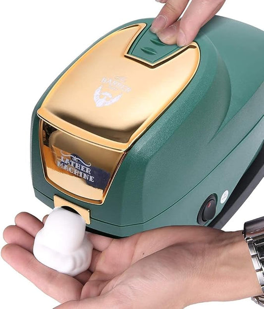 Professional Hot Lather Machine Rich Foam Large Capacity Electric Hot Lather Machine Beauty Green Gold (27 * 19 * 16 cm)