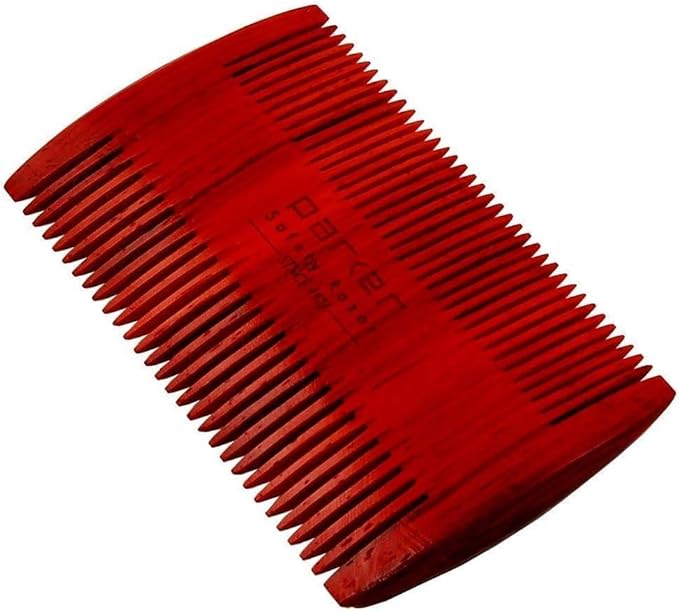 Parker Premium Rosewood Two-Sided Beard & Mustache Comb with Deluxe Felt Case