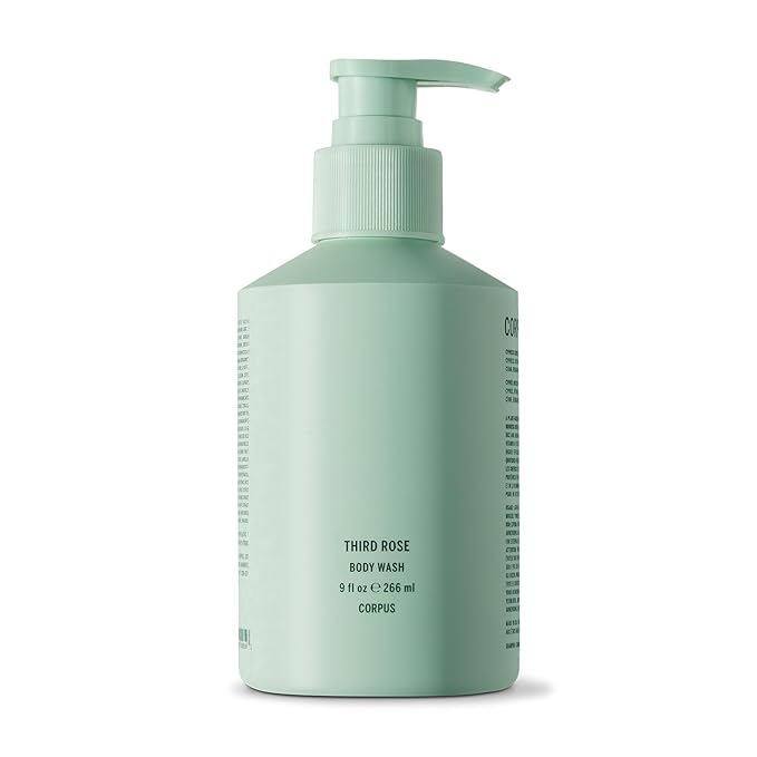 Corpus - Third Rose Body Wash | Moisturizing Plant-Based Cleanser for Women & Men, Skincare-Grade Oils & Botanical Extracts | Sulfate-Free, No Synthetic Fragrance or Parabens (266 ml/ 9 fl oz)