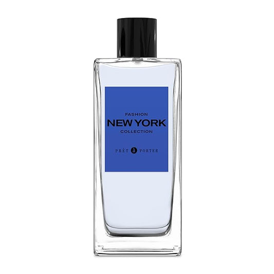 Pret à Porter City Collection New York Eau de Parfum for Men 3.4 fl oz (Pack of 1), A Suave Woody Fougère Fragrance, Notes of Juniper Berries, Wood, and Cedarwood, Long Lasting, Everyday Fragrance