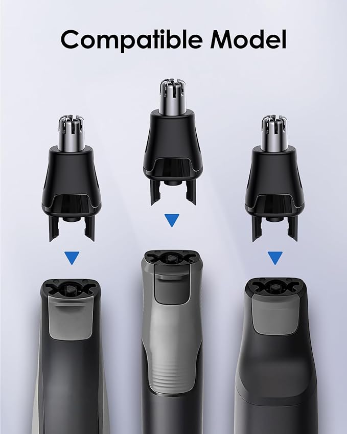 Upgraded Nose Hair Trimmer Replacement Heads for O Blade - Compatible with Oblade QP2834 QP2724 QP2520/30, QP2620/30, and Pro Series - Quick & Effortless Trimming, Painless Hair Removal