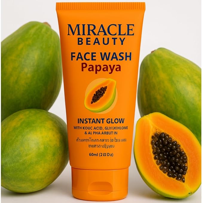 MACARIA Miracle Beauty Papaya Daily Routine Natural face wash Cleanser for men