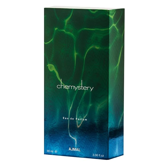 Ajmal Chemistery Eau de Parfum for Men, 3.0 fl oz / 90 ml, Aromatic Woody Floral Spicy Masculine Fragrance, Long Lasting Men’s Perfume, Made in Dubai