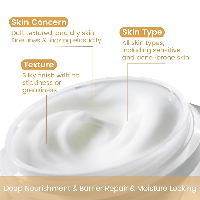 Men's Anti Aging Face Cream for Men, Anti Wrinkle with Retinol, Collagen & Hyaluronic Acid, Restore Skin Barrie, Boost Elasticity, Fresh Scent Face Moisturizer, Skin Tone Treatment, 130g/4.59oz