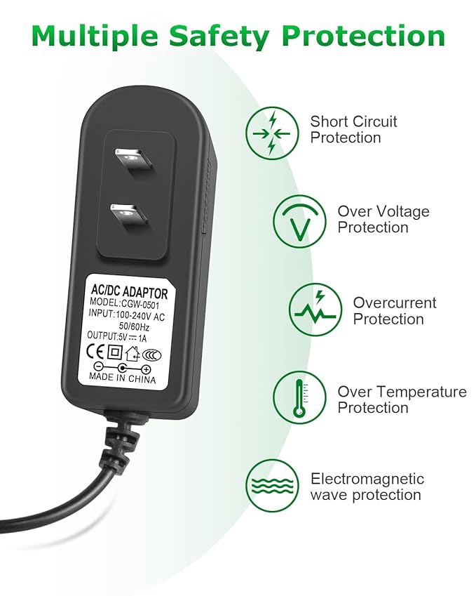 Meridian Trimmer Charger Replacement for Meridian Original M2B M2C M2G Electric Shaver Trimmer 5V Charging Cable for Meridian Power Cord 5V 1A Wall Charger AC Power Adapter with Shaver Brush 6.6FT