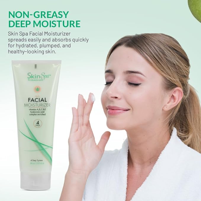 Daily Face Moisturizer Lotion, 8 Oz - Skin Care Facial Cream, Non-Greasy - Leaves Skin Soft and Smooth