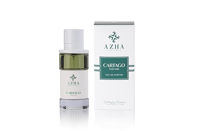 Azha Cartago Eau De Parfum Spray for Men - 100ML Floral-Spicy Fragrance with Pink Pepper, Rose, Jasmine, Amber & Musk | Long-Lasting, Versatile Day to Evening Scent