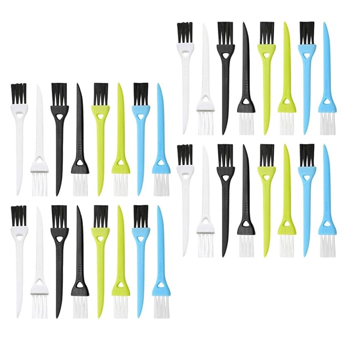 Generic 36pcs Electric Razor Cleaning Brush Set Small Detail Shaver Cleaning Tool for Men's Electric Shavers with Colorful Handles and Soft Bristles for Precise Grooming Maintenance