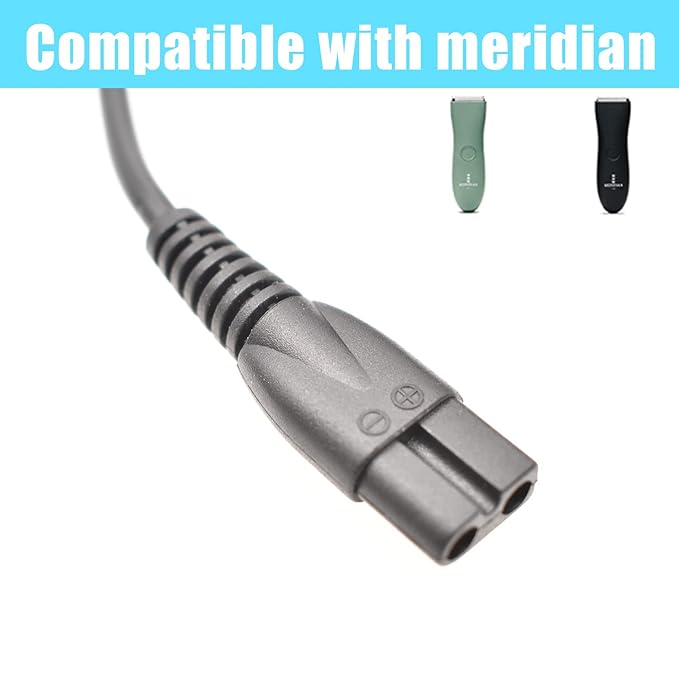 Charger Cable Compatible with Meridian Grooming Electric Shaver Trimmer Replacement Charging Cable Power Cord Supply Adapter