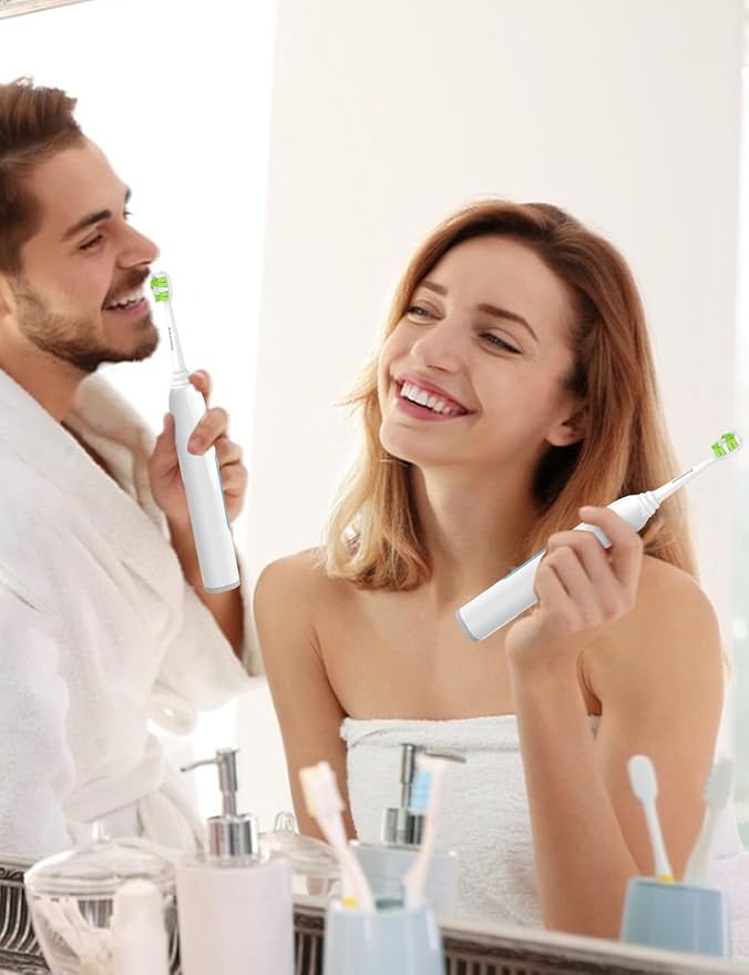 Replacement Toothbrush Heads for Philips Sonicare W C2 Electric Toothbrush Heads Compatible with Sonicare 4100 5100 5300 6100 C1 G2 Snap-on Electric Tooth Brush Handle, 8 Count, White