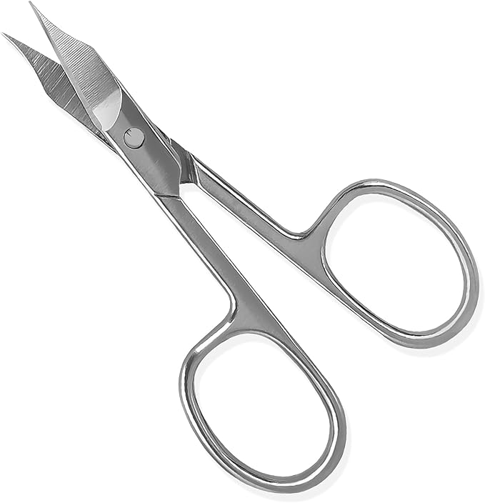 Beauty Scissors Trimmer for Facial Hair, Manicure, Nail, Moustache, Eyebrow, Eyelash, Nose, Ear, Cuticle, Men and Women (1 Pack)