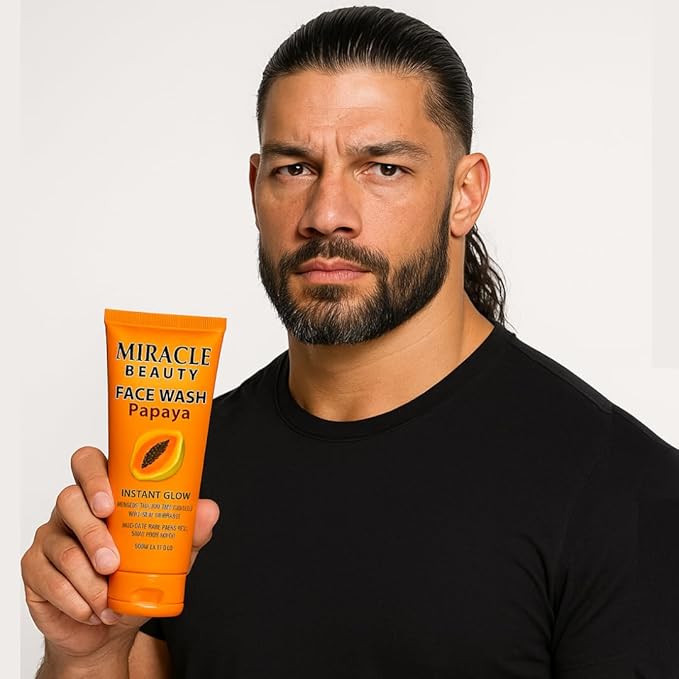 MACARIA Miracle Beauty Papaya Daily Routine Organic face wash Cleanser for men