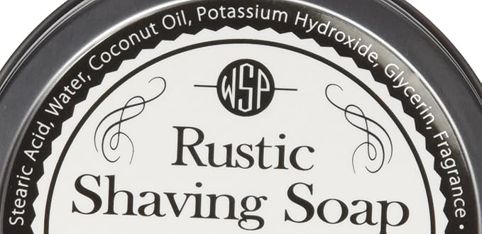 WSP Luxury Rustic Shaving Soap (Mahogany) Artisan Made in America Using Vegan Natural Ingredients
