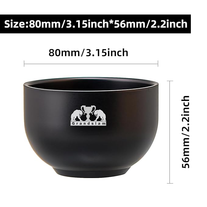 Grandslam Deluxe Shaving Kit for Men, 3 in 1 Shaving Set Includes Shaving Brush, Stainless Steel Shaving Bowl and Razor & Brush Holder, Black Set