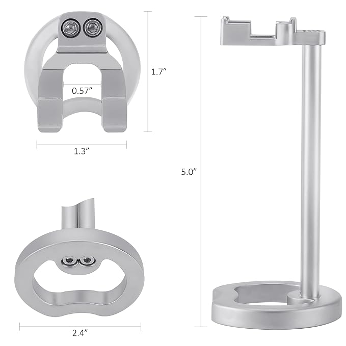 SANWA Deluxe Razor Holder Stainless Shaving Razor Stand,Dad Gifts,boyfriend Gifts,Husband Gifts for Him