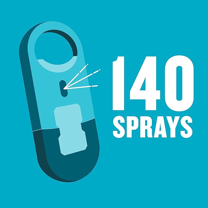 Listerine Cool Mint Pocketmist, Oral Care Mist for Fresh Breath, Non-Aerosol Sugar-Free Bad Breath Refresher Spray to Kill 99% of Bad Breath Germs, Portable, Cool Mint Flavor, 7.7 mL, 12 Sprays