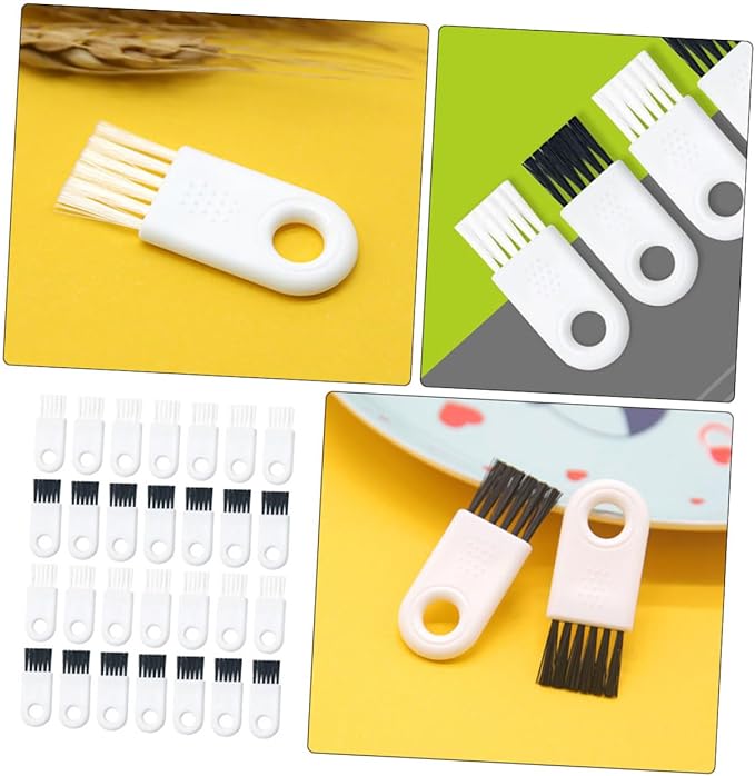 KOMBIUDA 30pcs Electric Shaver Cleaning Tools Brush for Keyboards and Hard Reach Spaces and Bristles for Grooming and Maintenance