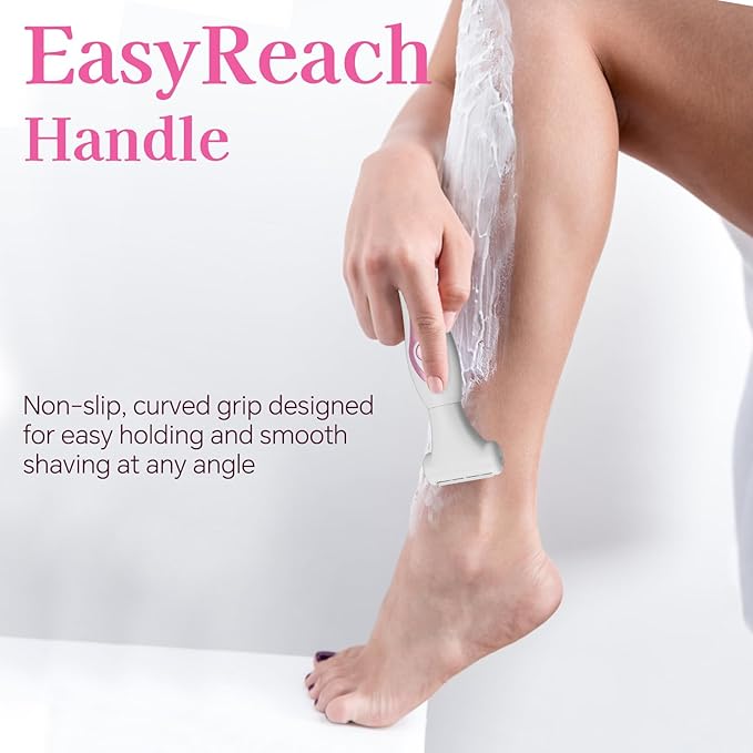 Women‘s Electric Razor 4-in-1 - Painless Hair Removal for Bikini, Face, Body & Nose, Wet & Dry Shaver with LED Display, USB-C Fast Charging, IPX6 Waterproof, Travel Gift