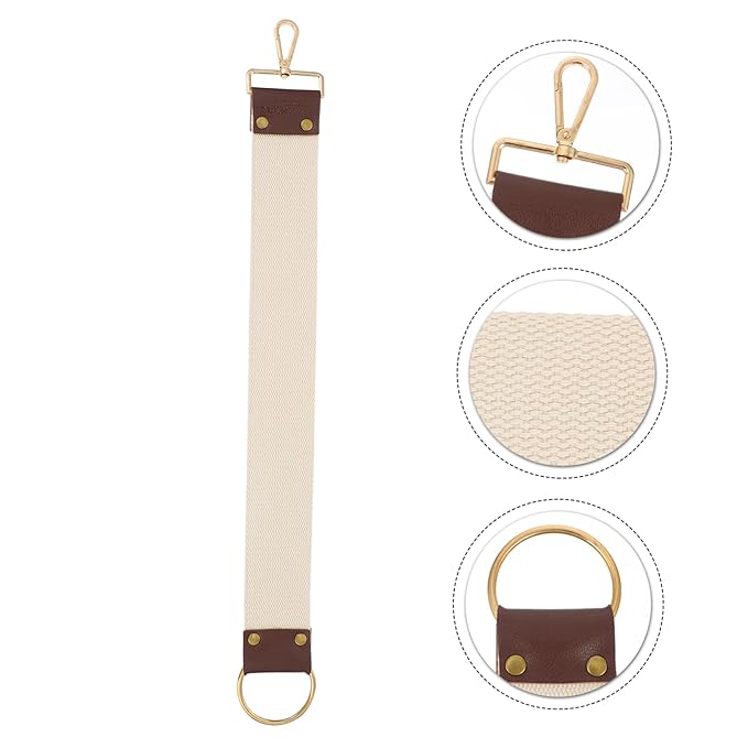 PartyKindom Portable Canvas Sharpening Strap for Razor Scissors Durable Barber Strop for Straight Razors Knives and Fine Edges Father Day Gift