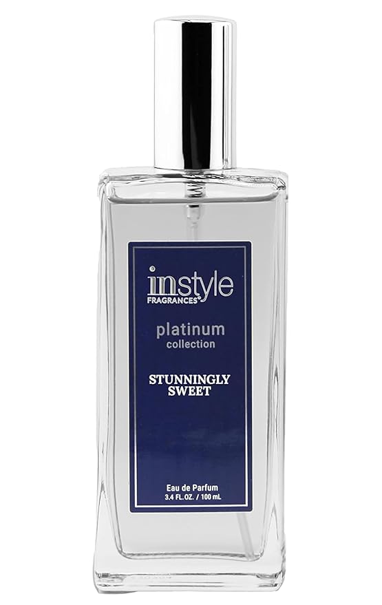 InStyle Fragrances Platinum Collection Stunningly Sweet, Inspired by L.ancôme’s La Vi.e Est. Belle, Premium Women’s Eau de Parfum, CLEAN, Vegan, Paraben-Free, Never Tested on Animals, 3.4 Fluid Ounces
