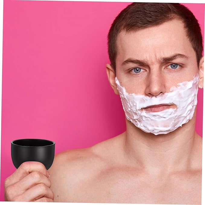 Shaving Bowl Matte Sandblasted Shaving Soap Container for Men Lightweight and Portable Shave Lather Mug
