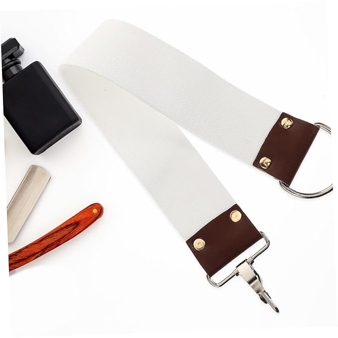 Professional Dual Layer Canvas Sharpening Strop for Straight Maintenance Portable Shaving Belt Reduces Discomfort Maintains Sharpness for Barbers and Home Use
