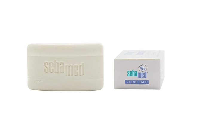 Sebamed Clear Face Teenage Cleansing Bar 100g - Effectively Reduces Pimples and Blackheads - For Impure and Acne Prone Skin