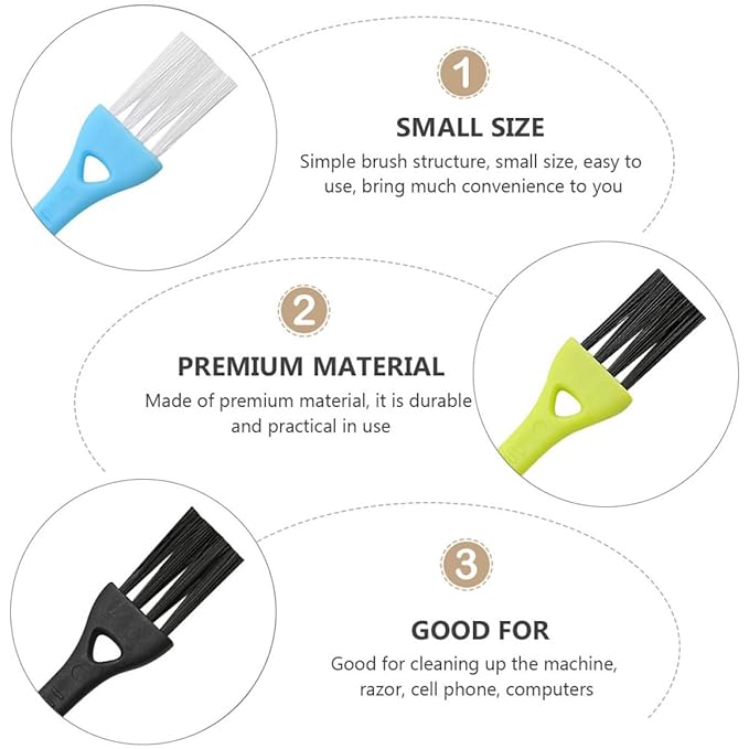 GLEAVI 36pcs Electric Shaver Cleaning Brush Set with Plastic Handles, Razor Cleaner Brushes for Men’s Electric Shaving Grooming and Daily Maintenance