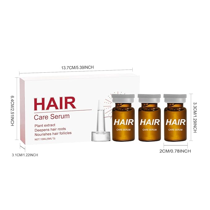 15ml Hair Growth Serum for Thinning Hair – Nourishes Scalp, Strengthens Roots, Reduces Hair Loss & Breakage with Rosemary, Pumpkin Seed & Saw Palmetto