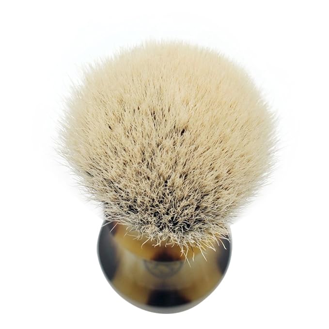 Handmade 2 Band Finest Badger Hair Shaving Brush by Frank Shaving Free Drip Stand