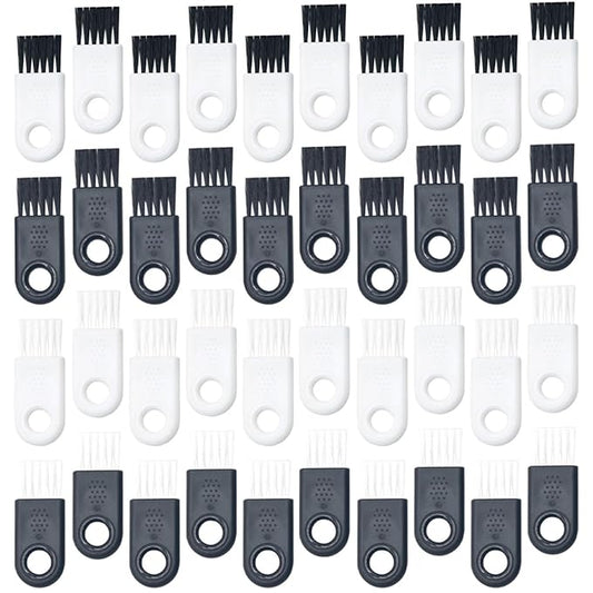 Alipis 40pcs Electric Shaver Brush and Razor Cleaner Set, Small Cleaning Brushes with White and Black Handles, Suitable for Electric Razor and Hair Trimmer Maintenance