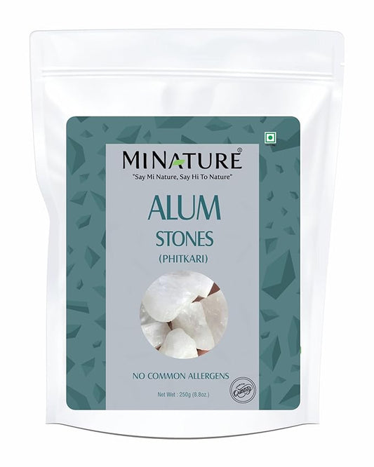 minature Potassium Alum Stone 250g |Phitkari Block| Pure Fitkari for Post Shave Care | Skin Care & Multiple Uses| Natural Deodorant
