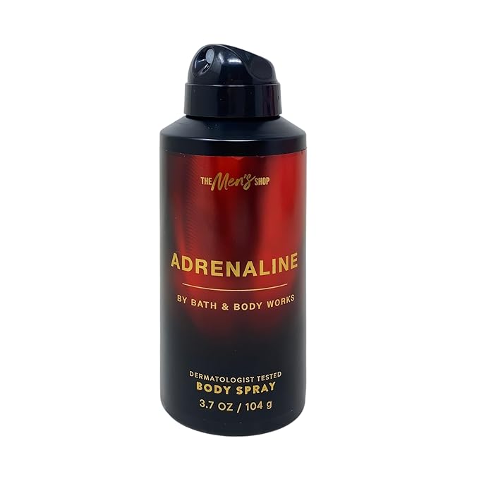 Bath & Body Works Adrenaline - Body Wash and Body Spray with a Cabin Spice Soap