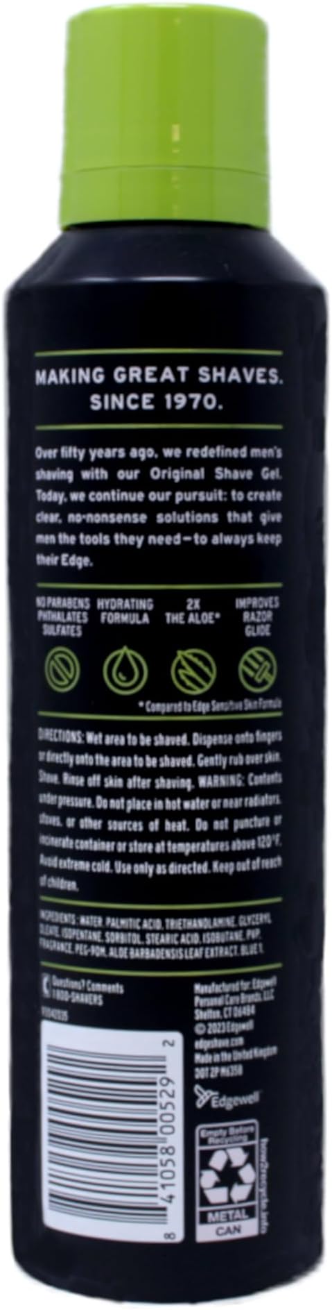 Edge Soothing Aloe Shave Gel - 7 oz - 2 pk