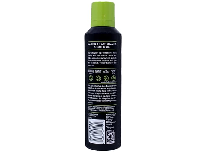 Soothing Aloe Shave Gel Men Shave Gel by Edge, 7 Ounce (Pack of 5)
