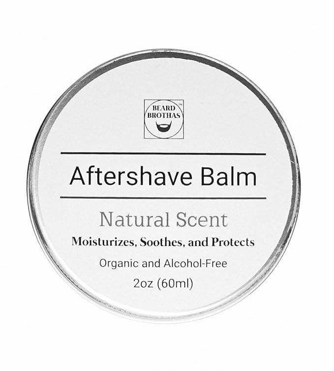 Aftershave Balm for Men - Soothes Razor Burn, combat bumps, and Prevents Ingrown Hairs. Natural Post Shave Moisturizer with Shea Butter, Aloe Vera & Tea Tree Oil