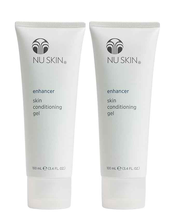 Nu Skin Enhancer Skin Conditioning Gel | Aloe Vera-Infused Soothing Formula for Ultimate Skin Comfort, Hydration, and Versatility in Skincare Routines | Lightweight Moisturizer | 3.4 Fl Oz | 2 Pack