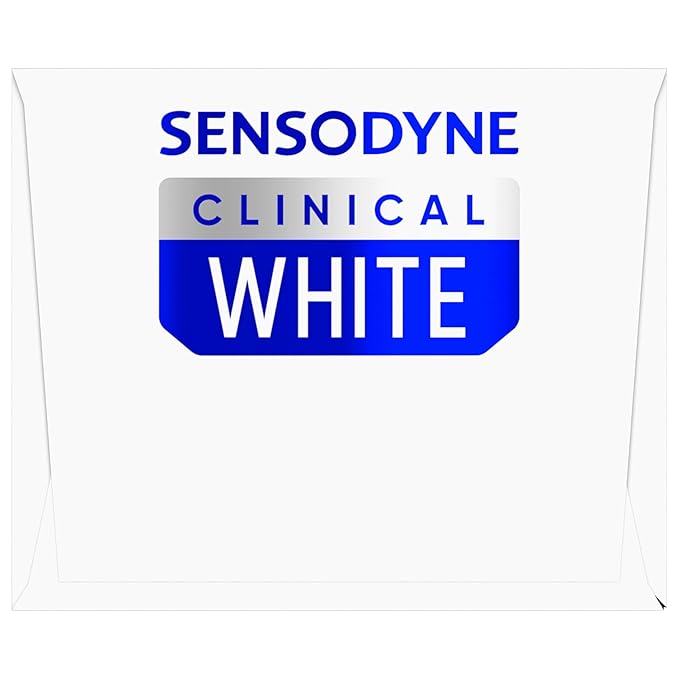 Sensodyne Clinical White Toothpaste Clinically Proven Whitening for Sensitive Teeth, Intensive Clean, 3.4 oz (3 Pack)