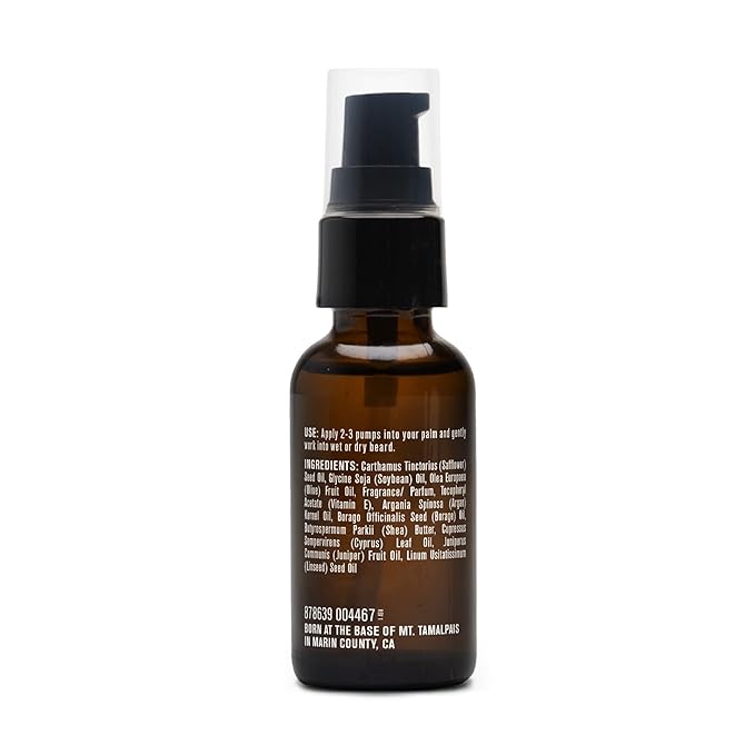 Every Man Jack Mens Beard Oil - Subtle Aged Bourbon Fragrance - Deeply Moisturizes and Softens Your Beard and Adds a Natural Shine - Naturally Derived with Shea Butter- 1 fl oz (2 Pack)