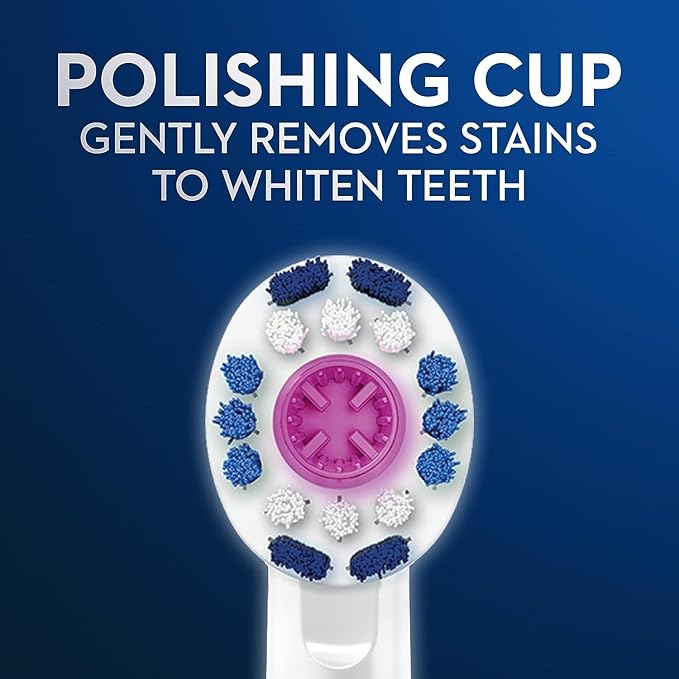 Oral-B 3D White Replacement Brush Heads for an Oral-B Electric Toothbrush, Pack of 6