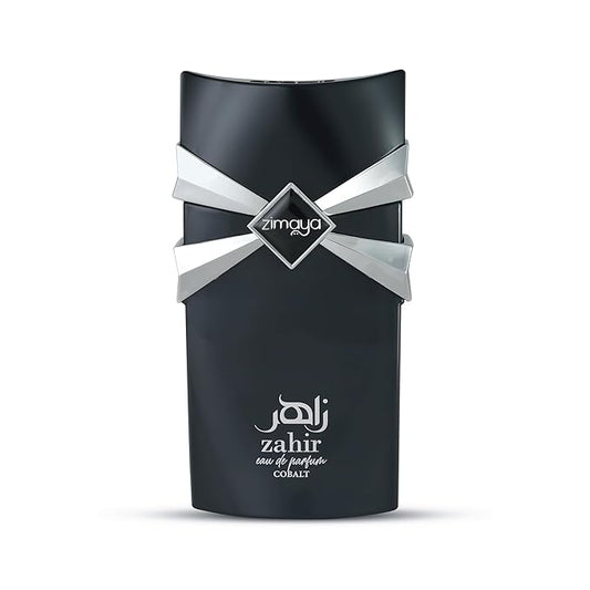 zimaya Zahir Cobalt Eau De Parfum for Men – A Refined, Woody Fragrance with Amber, Musk & Spicy Notes, 3.4 Fl. Oz