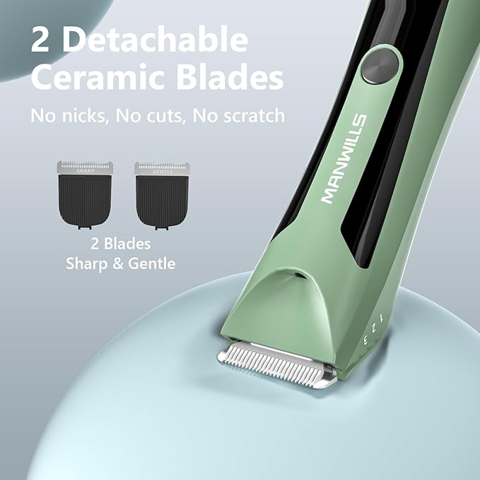Electric Ball Groomer - Wet/Dry Clippers, Pubic & Body Shaver Men