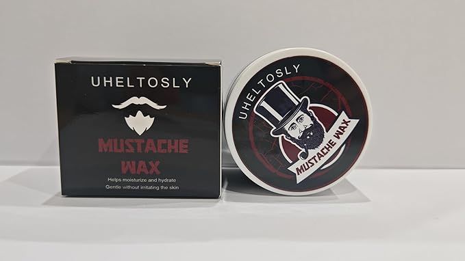 Natural Mustache Wax for Men Strong Hold Styling Balm Organic Conditioning Formula All Day Shaping No Grease No Flaking