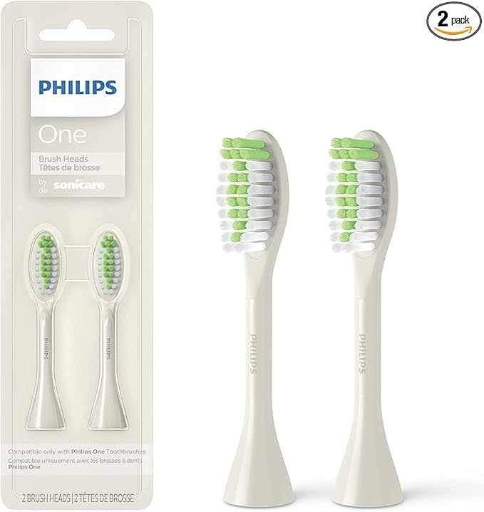 Philips One by Sonicare 2pk Brush Heads, White BH1022/07