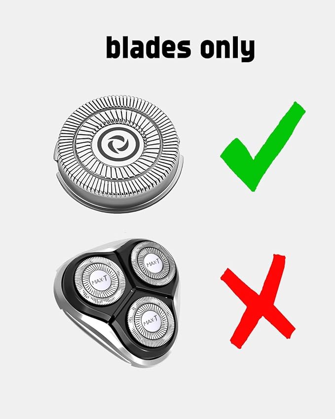 12 Pack Heads Compatible with Pritech Replacement Blades for Electric Shaver rsm-1505, Gifts for Men, 2 Cleaning Brush