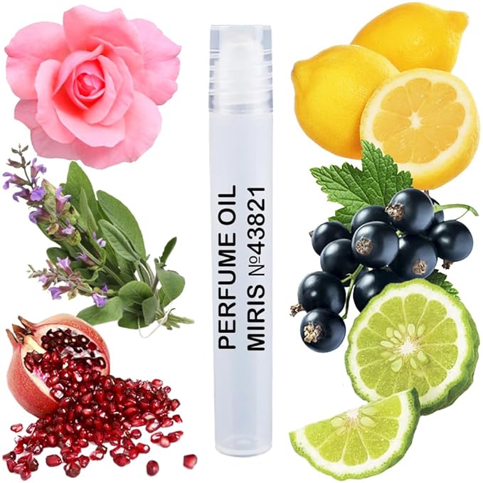 MIRIS No. 43821, Inspired by Aqua Aleg Granada Salvia, Long-Lasting Unisex Perfume Oil for Women & Men Roll-On, Rollerball 0.34 Fl Oz / 10 ml