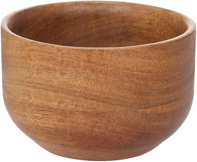 DOITOOL Men Shaving Bowl Wooden Shaving Soap Bowl Shave Soap Dish Stylish and Practical