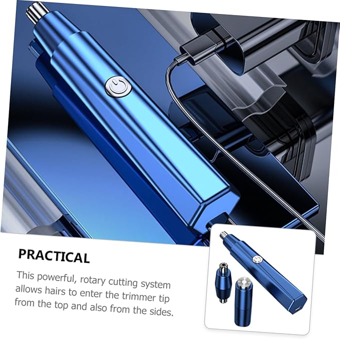 FRCOLOR 3sets Electric Nasal Hair Clipper Rotary Design for Easy Grooming Dual Function Nose Hair Trimmer and Beard Clipper Compact and Portable for Men